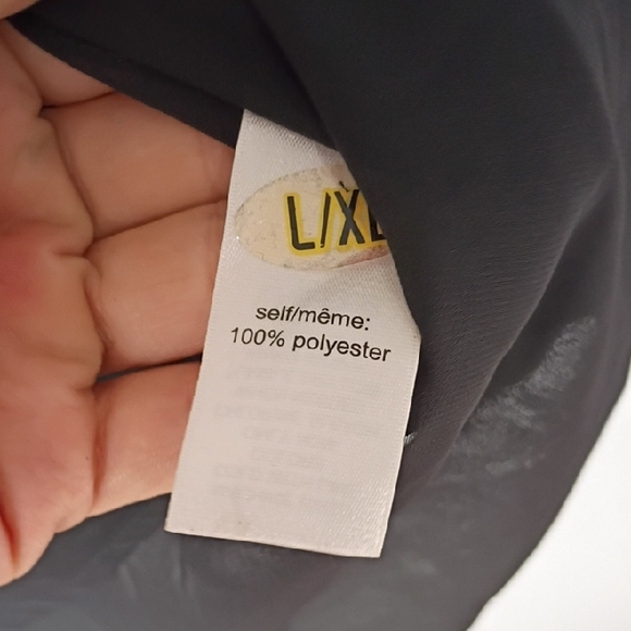 Maurices Black Sheer Long Sleeve Top Women’s XL | V-Neck Roll Tab Shirt Blouse - Picture 9 of 11